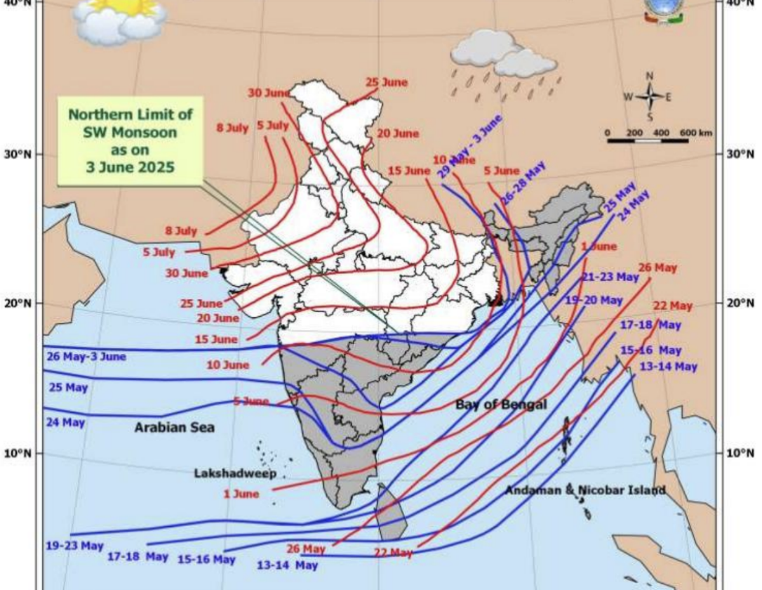 South-West Monsoon – 3rd June 2025